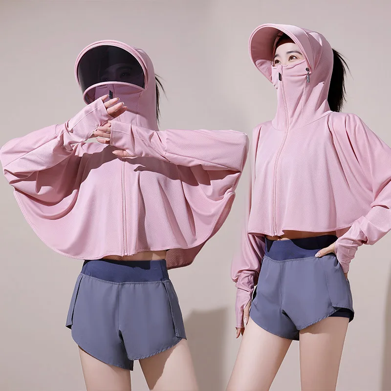 New Summer Woman Ice Silk Sunscreen Face Covering Visors Outdoor Riding Sunshade Skincare Open Ventilation Eye Protection Mask
New Summer Woman Ice Silk Sunscreen Face Covering Visors Outdoor Riding Sunshade Skincare Open Ventilation Eye Protection Mask
