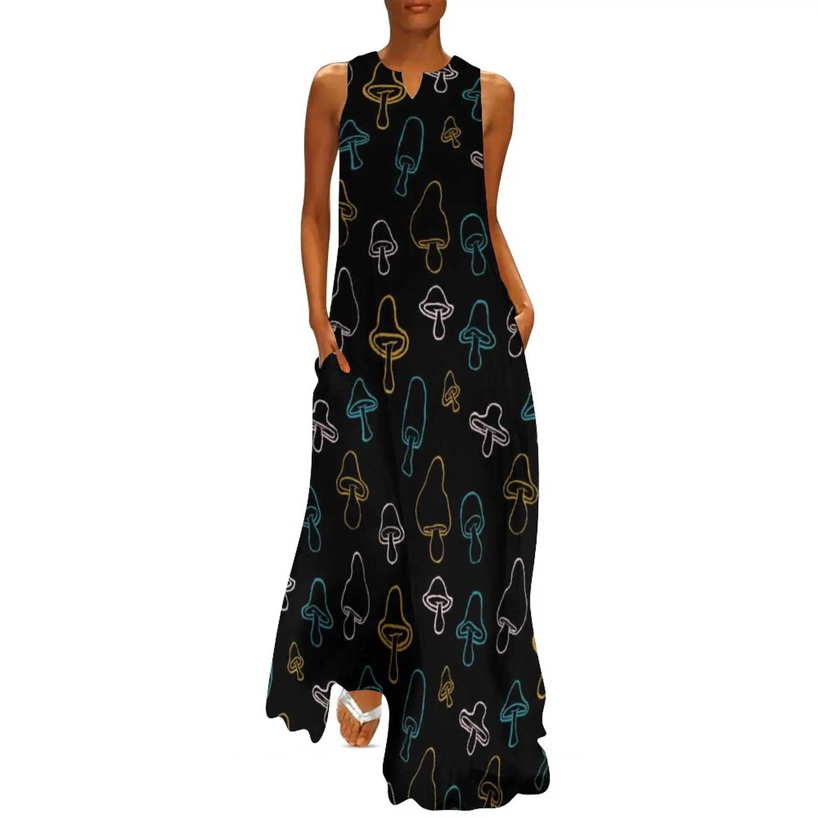Colorful Mushroom Dress Summer Neon Mushrooms Print Streetwear Boho Beach Long Dresses Ladies Print Cute Maxi Dress 3XL 4XL 5XL
Colorful Mushroom Dress Summer Neon Mushrooms Print Streetwear Boho Beach Long Dresses Ladies Print Cute Maxi Dress 3XL 4XL 5XL