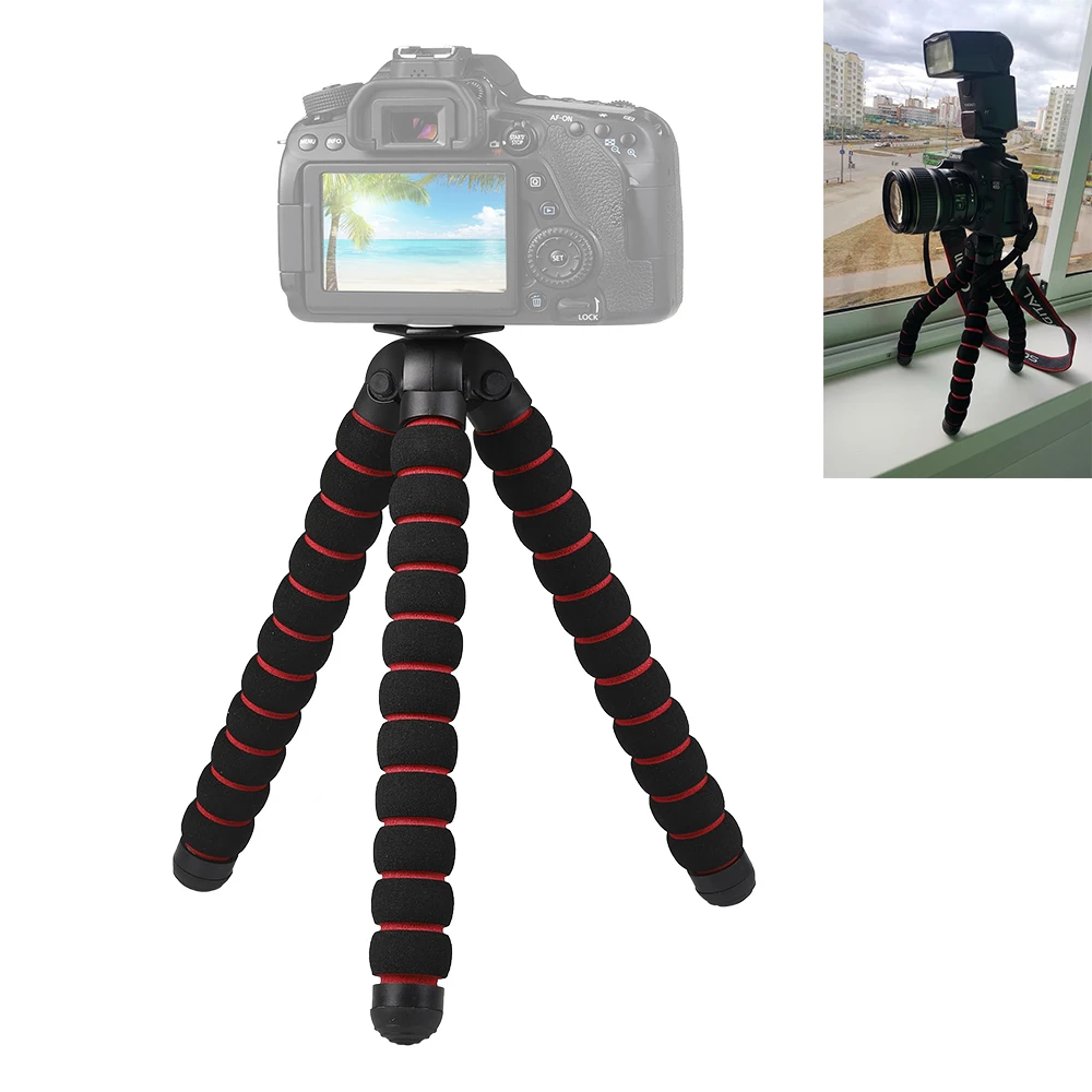 

Camera Accessories Flexible Sponge Octopus Tripod for Canon/Nikon/Sony Go pro 7 6 5H9R Sj9 Sj8 pro DJI OSM