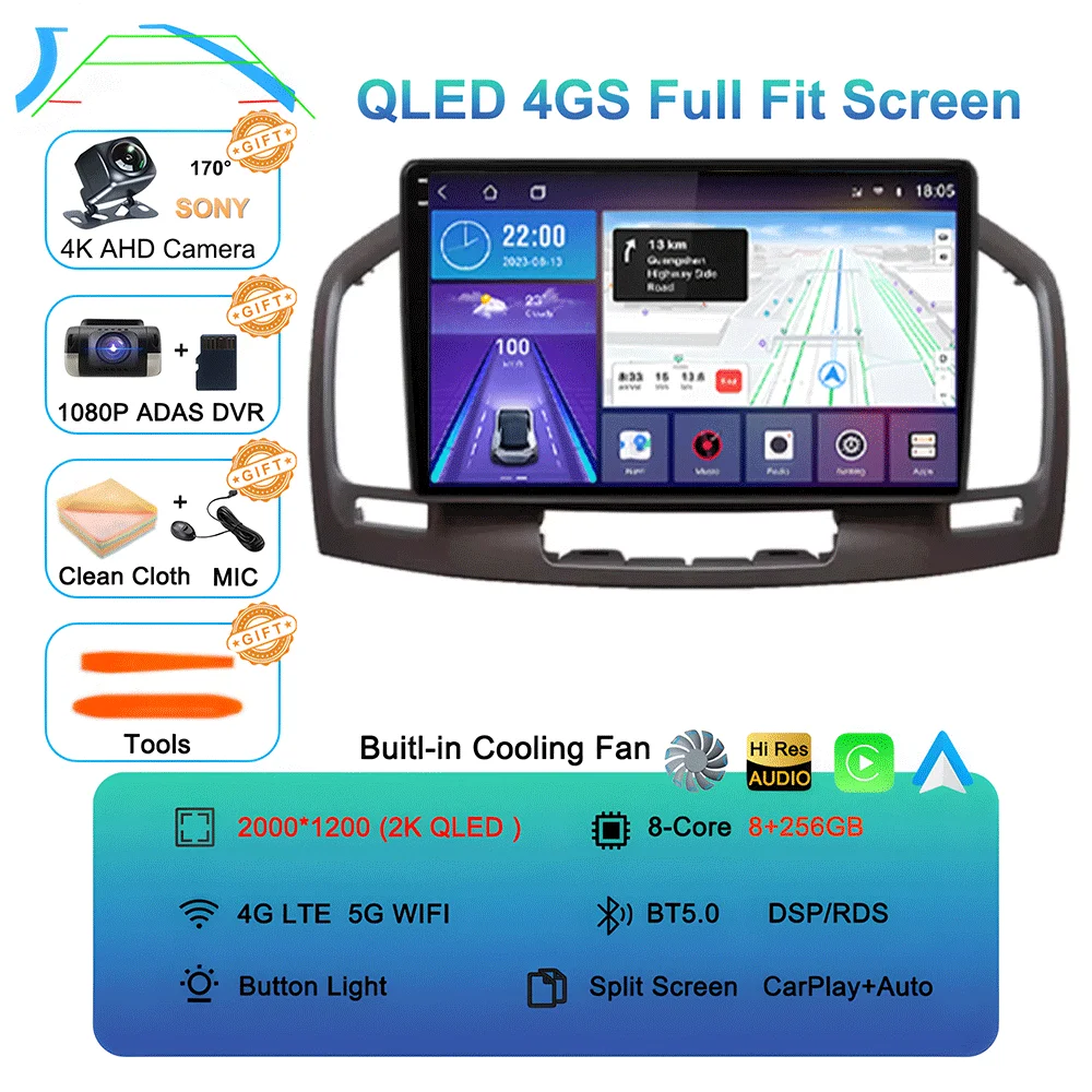 Автомобильное радио Android 15 Carplay WIFI + 4G для Buick Regal Opel Insignia 2009 2010 2011 2012 2013, мультимедийный плеер GPS Navi Stereo BT
Автомобильное радио Android 15 Carplay WIFI + 4G для Buick Regal Opel Insignia 2009 2010 2011 2012 2013, мультимедийный плеер GPS Navi Stereo BT