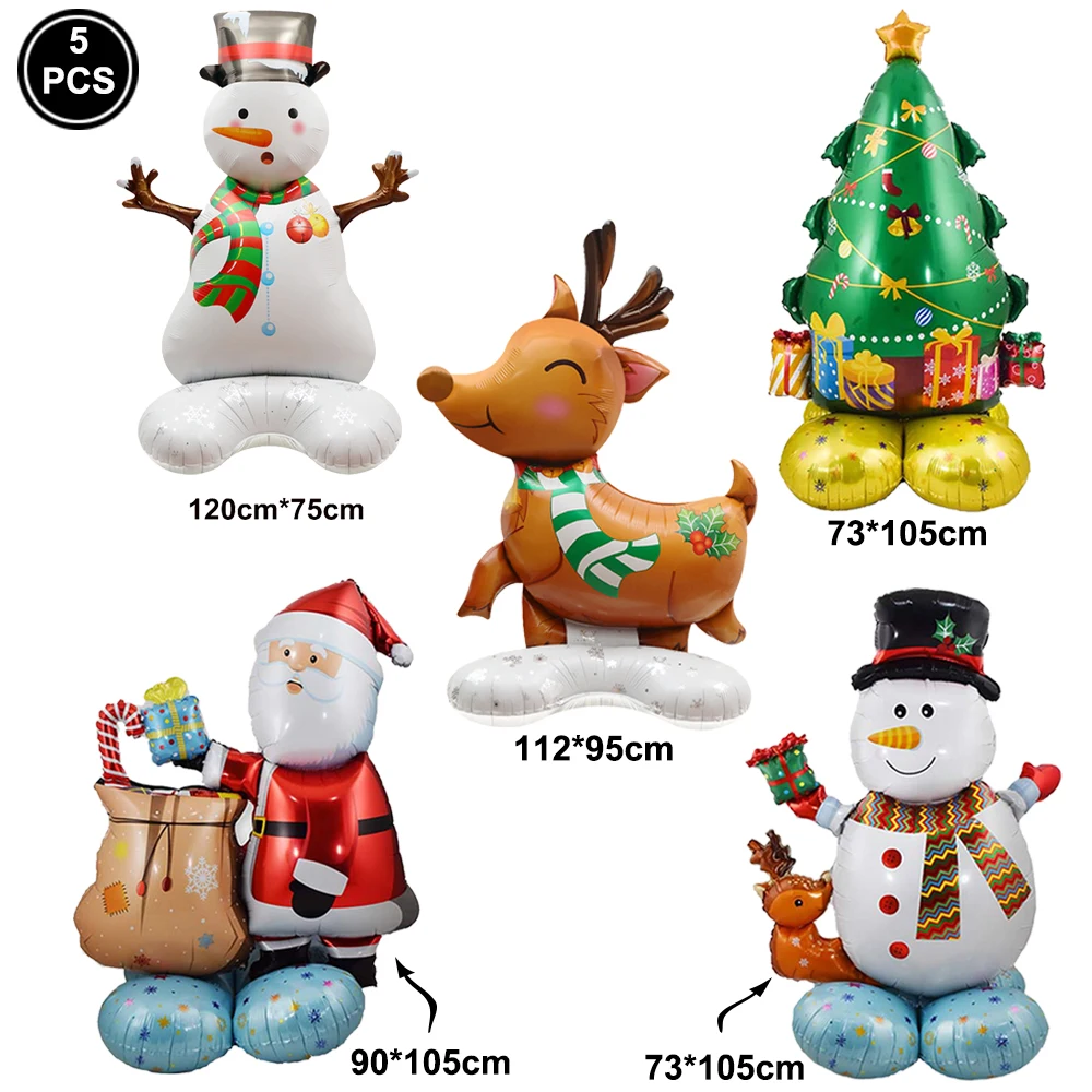5pcs Christmas Foil Balloons Christmas Inflatable Santa Claus Snowman Reindeer Xmas Tree Elk Balloon Decoration Party Supplies
5pcs Christmas Foil Balloons Christmas Inflatable Santa Claus Snowman Reindeer Xmas Tree Elk Balloon Decoration Party Supplies