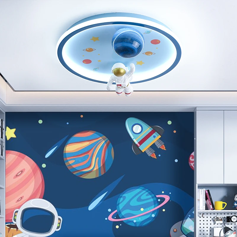 Cartoon Round Spaceman Ceiling Lights for Boys Bedroom Decoration AC 220V LED Modern Minimalist Children's Room Ceiling Lamps
Cartoon Round Spaceman Ceiling Lights for Boys Bedroom Decoration AC 220V LED Modern Minimalist Children's Room Ceiling Lamps