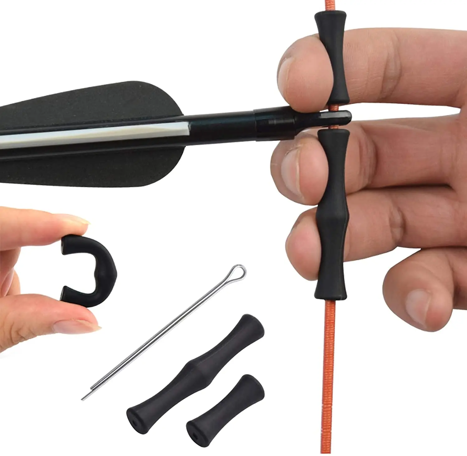 1 Set Hunting Archery Target Recurve Bowstring Finger Guard Saver Silicon Bow String Protector Accessories for Archery Hunting
1 Set Hunting Archery Target Recurve Bowstring Finger Guard Saver Silicon Bow String Protector Accessories for Archery Hunting