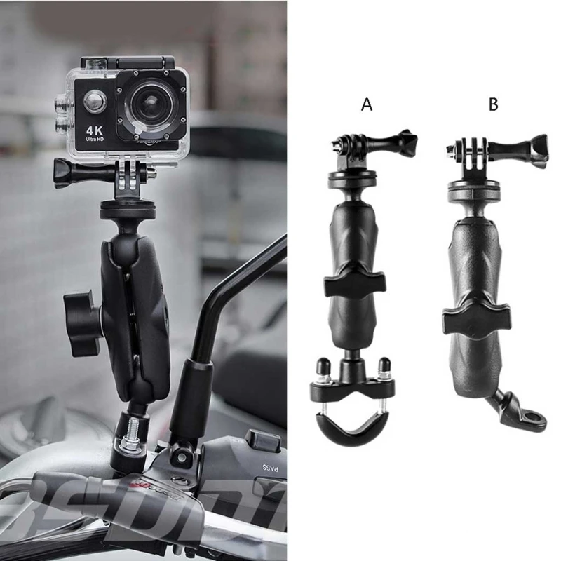Stable Motorcycle Bike Dash Cam Holder Clamp Handlebar Rearview Mirror Mount Bracket Metal Stand for Gopro-Action Camera
Stable Motorcycle Bike Dash Cam Holder Clamp Handlebar Rearview Mirror Mount Bracket Metal Stand for Gopro-Action Camera