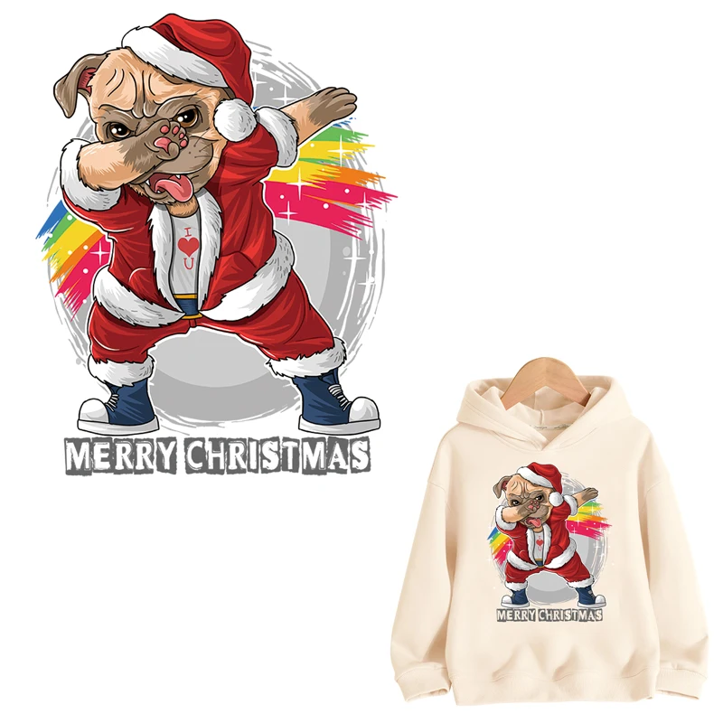 TuQiang Christmas Patch Badge Cute Dog Santa Claus Thermo Stickers Iron on Transfers for Clothing Car Patches Applique
TuQiang Christmas Patch Badge Cute Dog Santa Claus Thermo Stickers Iron on Transfers for Clothing Car Patches Applique