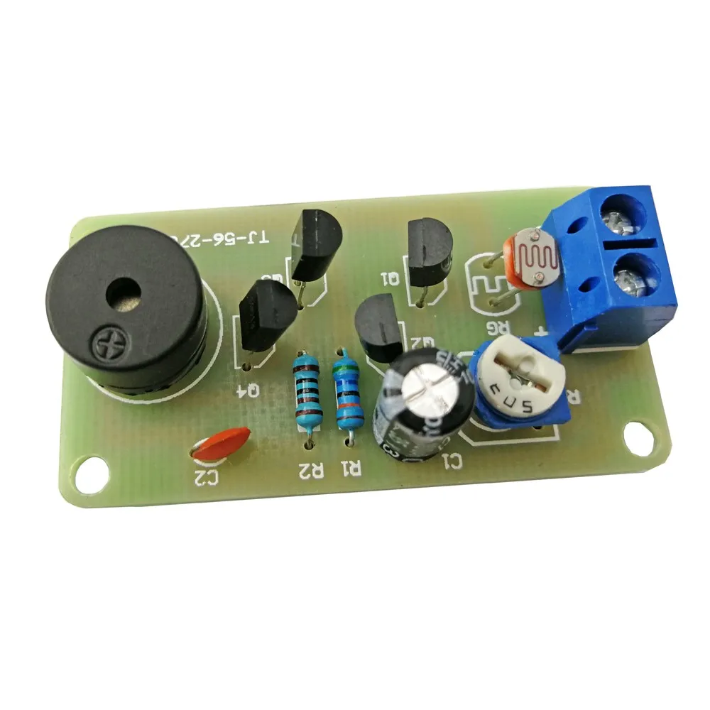 DC 5V DIY Kit Brightness Detector Dark Alarm Photosensitive Sensor Module Electronic Training Circuit Suite Soldering Practice
DC 5V DIY Kit Brightness Detector Dark Alarm Photosensitive Sensor Module Electronic Training Circuit Suite Soldering Practice