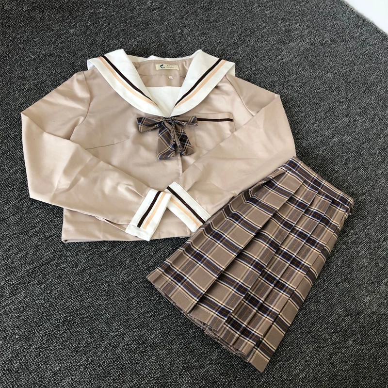 Японская школьная форма для девочек, костюм JK, длинная юбка, корейский стиль, Лолита, матросский костюм, клетчатое платье, аниме косплей
Японская школьная форма для девочек, костюм JK, длинная юбка, корейский стиль, Лолита, матросский костюм, клетчатое платье, аниме косплей