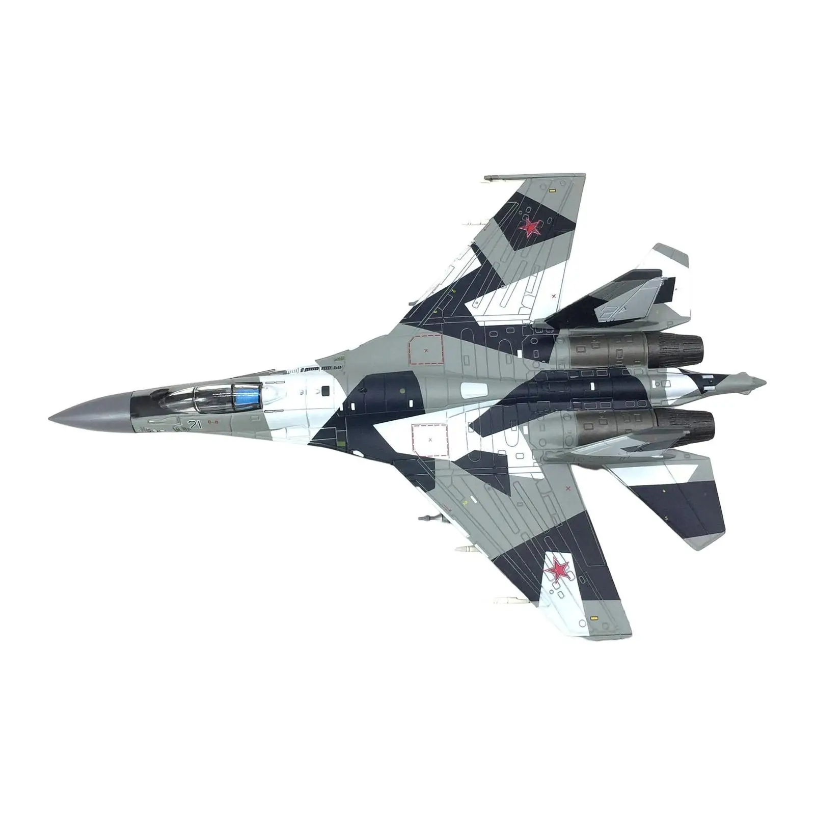 

1:100 Russian SU35 Fighter Alloy Diecast Plane Kids Toys Fighter Model Aircraft with Stand for Office Desktop Table Home Decor