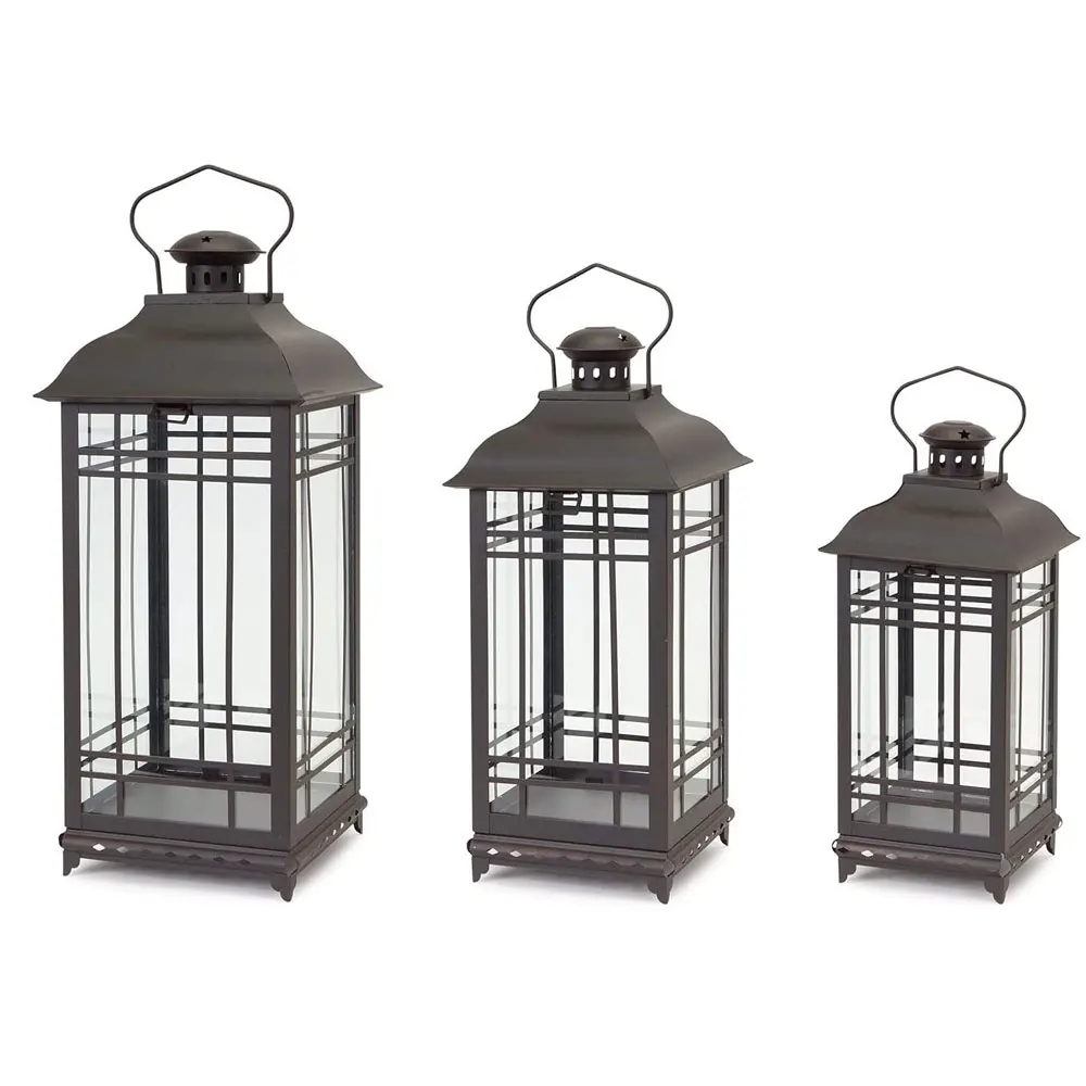 3Pcs/Set Rustic Decorative Hanging Metal and Glass Outdoor Porch Deck Patio Home Living Room Décor Lantern Candle Holder Light
3Pcs/Set Rustic Decorative Hanging Metal and Glass Outdoor Porch Deck Patio Home Living Room Décor Lantern Candle Holder Light