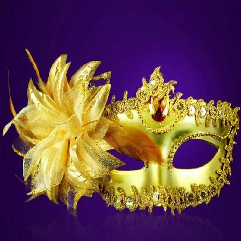 Halloween Venice Half Face Lily Feather Mask Fancy Ball Party Princess Mask Masquerade Masks Female Ladies Big Flower Golden
Halloween Venice Half Face Lily Feather Mask Fancy Ball Party Princess Mask Masquerade Masks Female Ladies Big Flower Golden