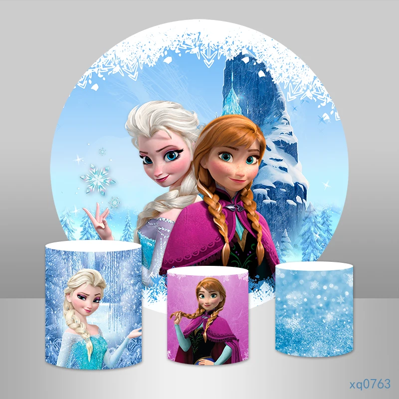 Frozen Round Circle Backdrops Disney Anna and Elsa Princess Girls Birthday Baby Shower Party Backdrops Cylinder Covers Elastic
Frozen Round Circle Backdrops Disney Anna and Elsa Princess Girls Birthday Baby Shower Party Backdrops Cylinder Covers Elastic