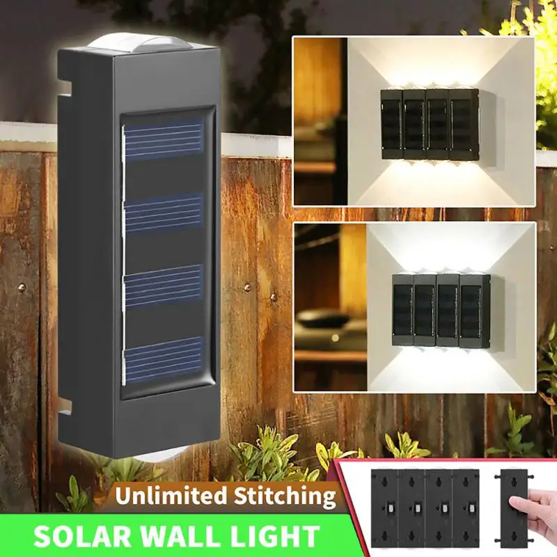 LED Solar Wall Lamp Outdoor Waterproof Up And Down Luminous Lighting Garden Decoration Solar Lights Stairs Fence Sunlight Light
LED Solar Wall Lamp Outdoor Waterproof Up And Down Luminous Lighting Garden Decoration Solar Lights Stairs Fence Sunlight Light