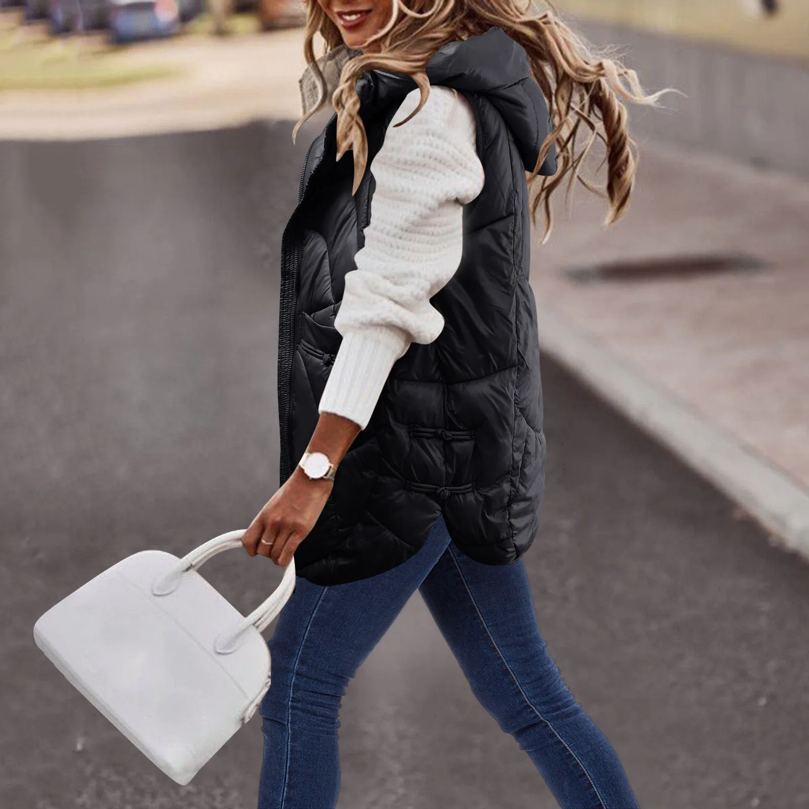 Womens Hooded Short Down Vest Full Zip Sleeveless Vest Fashionable Coats Jacket Women Casual Winter Wear Down Coat Female
Womens Hooded Short Down Vest Full Zip Sleeveless Vest Fashionable Coats Jacket Women Casual Winter Wear Down Coat Female