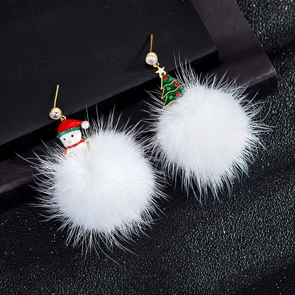 Snowman Christmas Tree Hair Ball Earrings New Style 2022 High-quality Autumn and Winter Christmas Gift Ear Jewelry Wholesale New 
Snowman Christmas Tree Hair Ball Earrings New Style 2022 High-quality Autumn and Winter Christmas Gift Ear Jewelry Wholesale New
