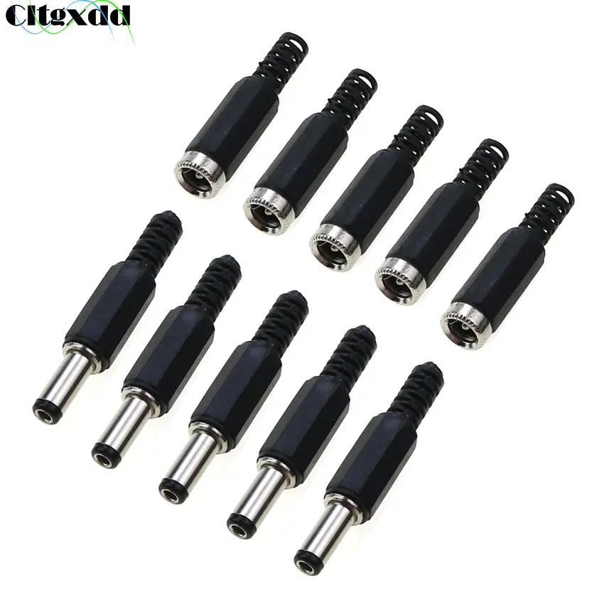 Cltgxdd 10pcs DC 5.5mm x 2.1mm / 2.5MM Power Plug 5.5*2.1 5.5*2.5 Male Female Socket Jack Connector Wire Terminals Adapter
Cltgxdd 10pcs DC 5.5mm x 2.1mm / 2.5MM Power Plug 5.5*2.1 5.5*2.5 Male Female Socket Jack Connector Wire Terminals Adapter