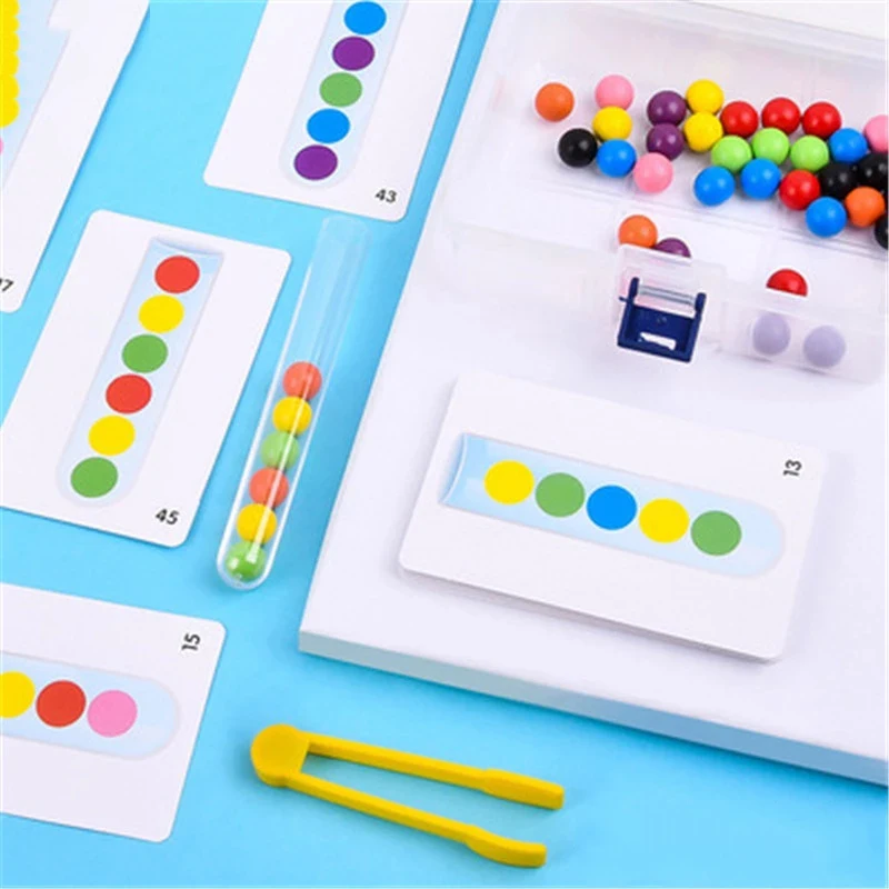 Clip Beads Test Tube Toy Children Logic Concentration Fine Motor Training Game Montessori Teaching Aids Educational Toy for Kids
Clip Beads Test Tube Toy Children Logic Concentration Fine Motor Training Game Montessori Teaching Aids Educational Toy for Kids