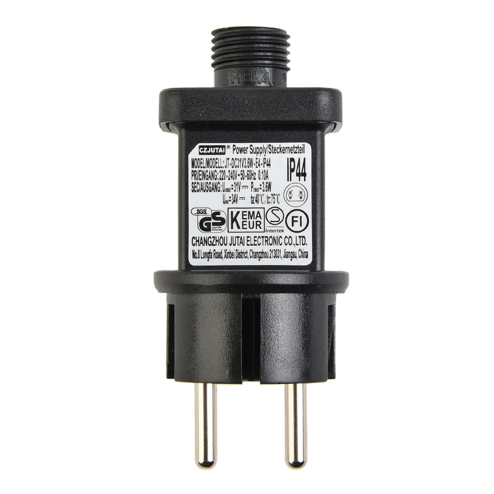Power Adapter LED Fairy Lights Power Supply Adapter Transformer Driver IP44 31V Max 3.6W European Plug Adapter For String Lights
Power Adapter LED Fairy Lights Power Supply Adapter Transformer Driver IP44 31V Max 3.6W European Plug Adapter For String Lights