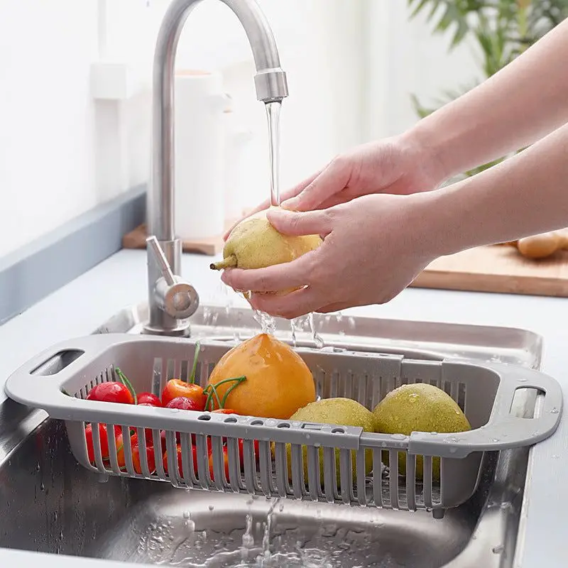Extend Kitchen Sink Drain Basket Kitchen Extendable Strainer Fruits Vegetables Noodle Pasta Food Drain Basket Space-Saver Draine
Extend Kitchen Sink Drain Basket Kitchen Extendable Strainer Fruits Vegetables Noodle Pasta Food Drain Basket Space-Saver Draine