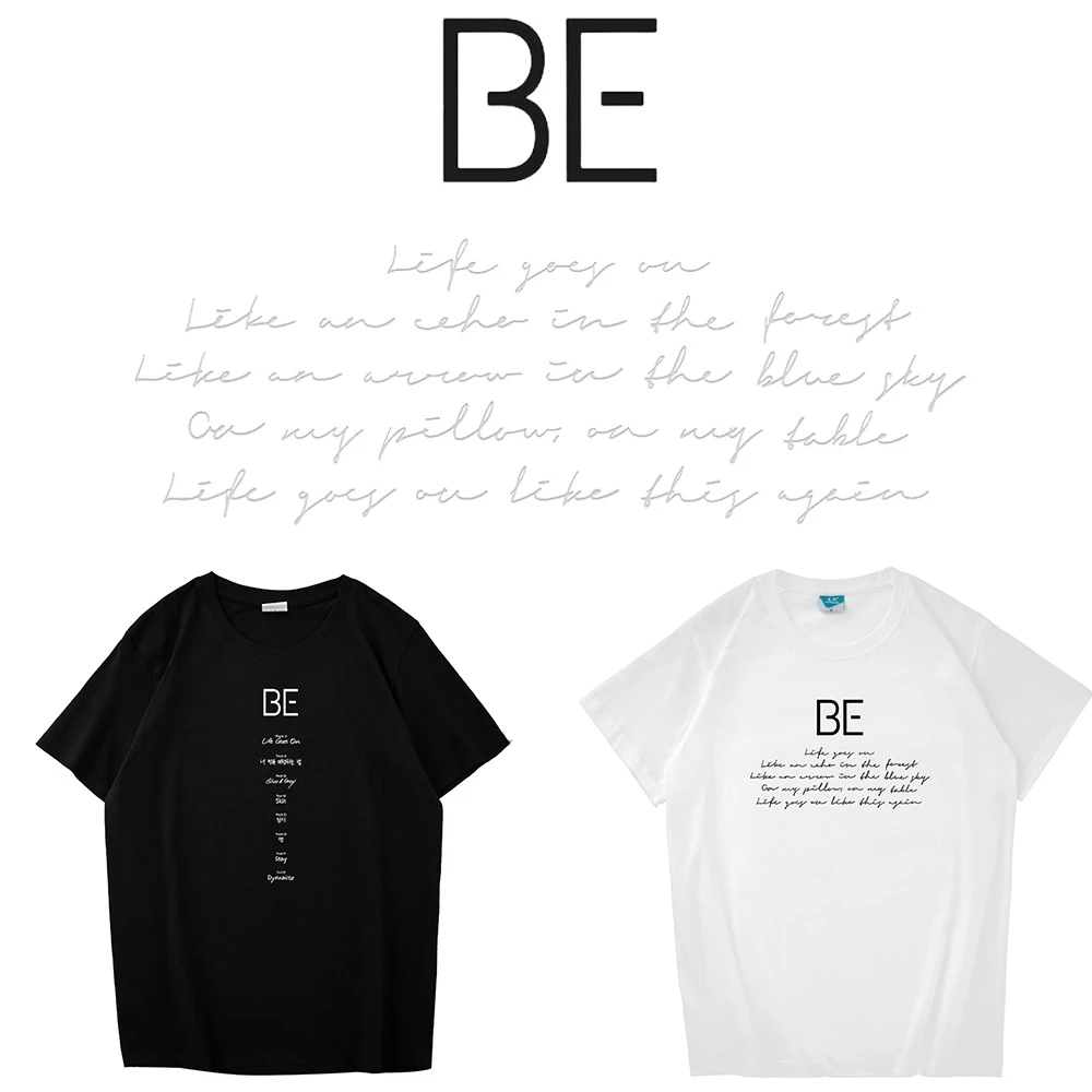 Kpop Bangtan Boys BE T-shirt New album BE LIFE GOES ON T-shirt loose Korean style pullover top
Kpop Bangtan Boys BE T-shirt New album BE LIFE GOES ON T-shirt loose Korean style pullover top