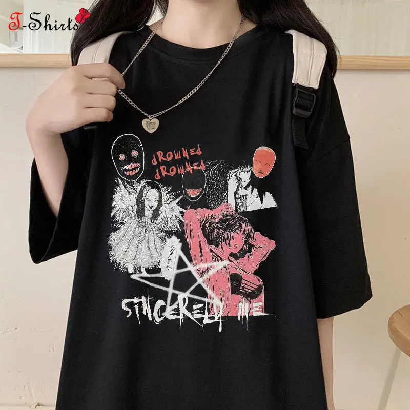 Women's T-shirt Hip Hop Street Style T-shirt Men The Dark Style Anime Print T Shirt Harajuku Casual T Shirt Short Sleeve Tops
Women's T-shirt Hip Hop Street Style T-shirt Men The Dark Style Anime Print T Shirt Harajuku Casual T Shirt Short Sleeve Tops