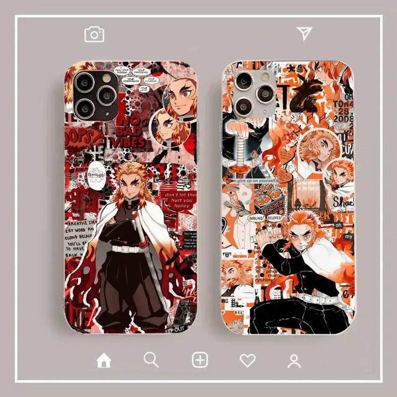 Demon Slayer Rengoku Kyoujurou Phone Case for iPhone 11 12 13 Mini Pro Max 8 7 6 6S Plus X 5 SE 2020 XR XS Case shell
Demon Slayer Rengoku Kyoujurou Phone Case for iPhone 11 12 13 Mini Pro Max 8 7 6 6S Plus X 5 SE 2020 XR XS Case shell