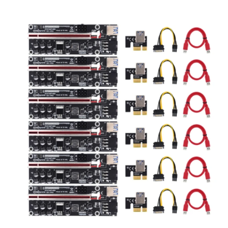 PCIE Riser 011 V011pro PCI E Express PCI-E 16X Riser видеокарта Riser GPU двойной 6-контактный адаптер графическая карта для майнинга
PCIE Riser 011 V011pro PCI E Express PCI-E 16X Riser видеокарта Riser GPU двойной 6-контактный адаптер графическая карта для майнинга