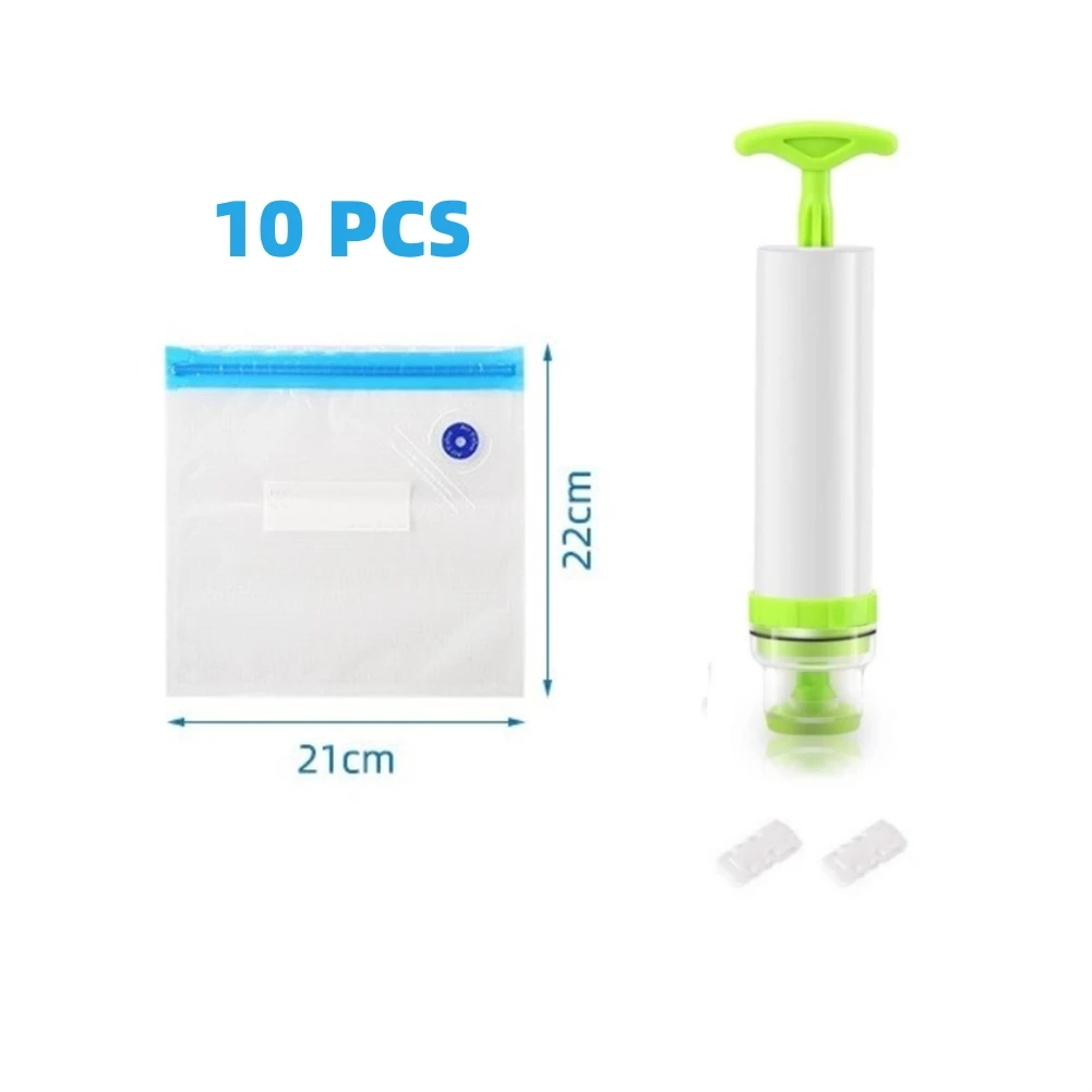Vacuum Bags Kit Hand Pump Food Storage Bags 16x2.6cm 21x22cm 26x28cm 26x34cm 30x34cm High Quality Plastic White+Green
Vacuum Bags Kit Hand Pump Food Storage Bags 16x2.6cm 21x22cm 26x28cm 26x34cm 30x34cm High Quality Plastic White+Green