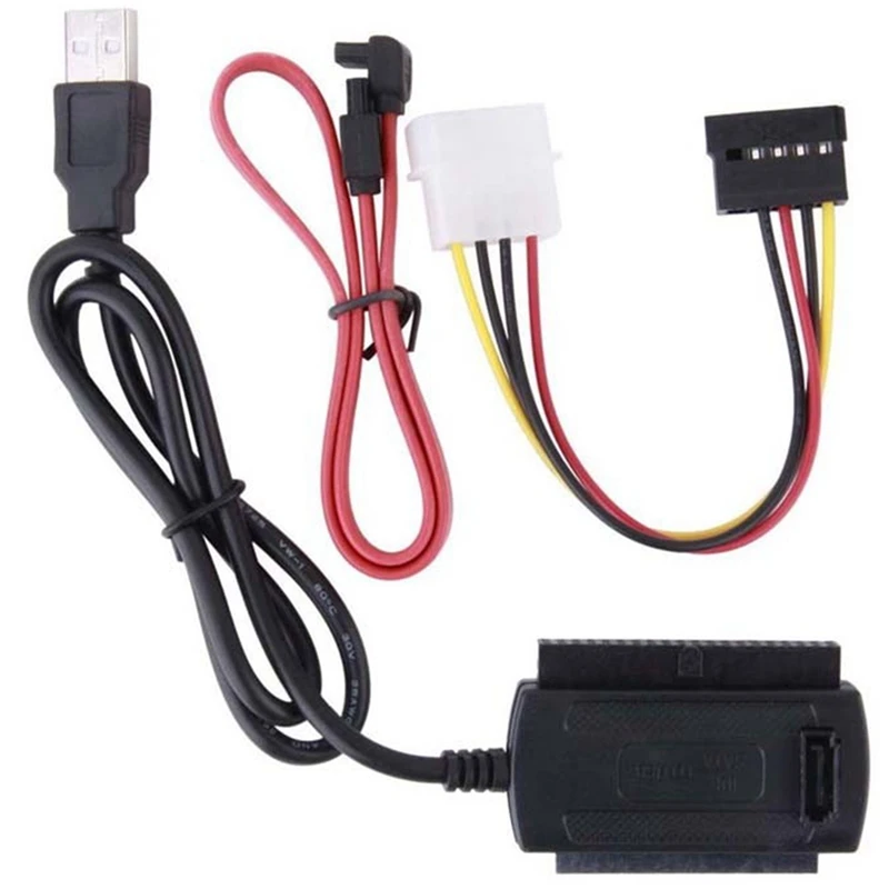 

SATA/PATA/IDE привод к USB 2,0 адаптер конвертер кабель для 2,5/3,5 дюйма жесткого диска горячий по всему миру адаптер конвертер кабель