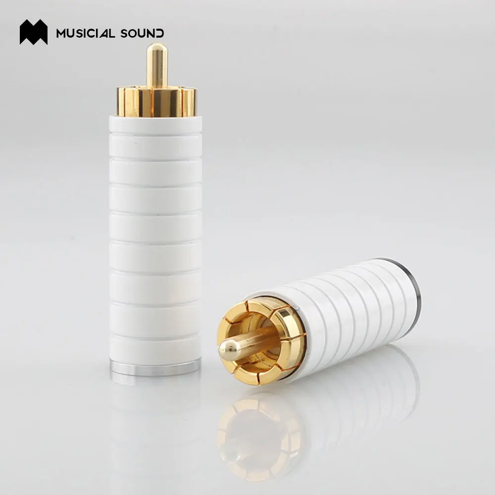 Musical Sound High Quality HiFi audio CD amplifier RCA Plug Conector Brass Painted HIFI RCA Plug
Musical Sound High Quality HiFi audio CD amplifier RCA Plug Conector Brass Painted HIFI RCA Plug