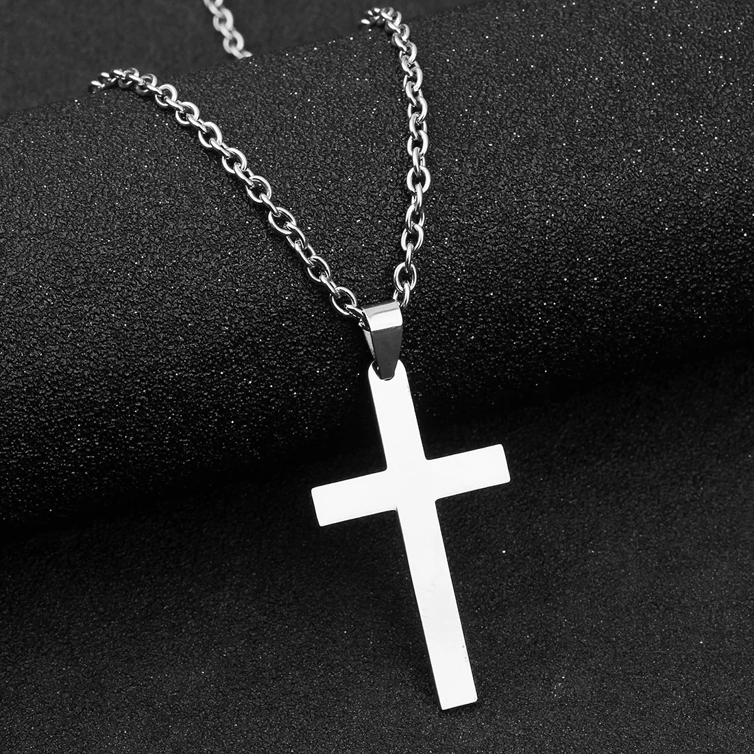 Stainless Steel Cross Pendant Necklace For Women Men Vintage Punk Goth Choker Fashion Jewelry Harajuku Accessories Wholesale
Stainless Steel Cross Pendant Necklace For Women Men Vintage Punk Goth Choker Fashion Jewelry Harajuku Accessories Wholesale