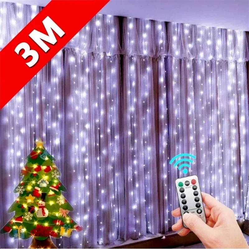 2022 Curtain Fairy Lights Navidad LED Garland Merry Christmas Pendant Wedding Decoration for Festoon Chambre Gift Drop Ornaments
2022 Curtain Fairy Lights Navidad LED Garland Merry Christmas Pendant Wedding Decoration for Festoon Chambre Gift Drop Ornaments