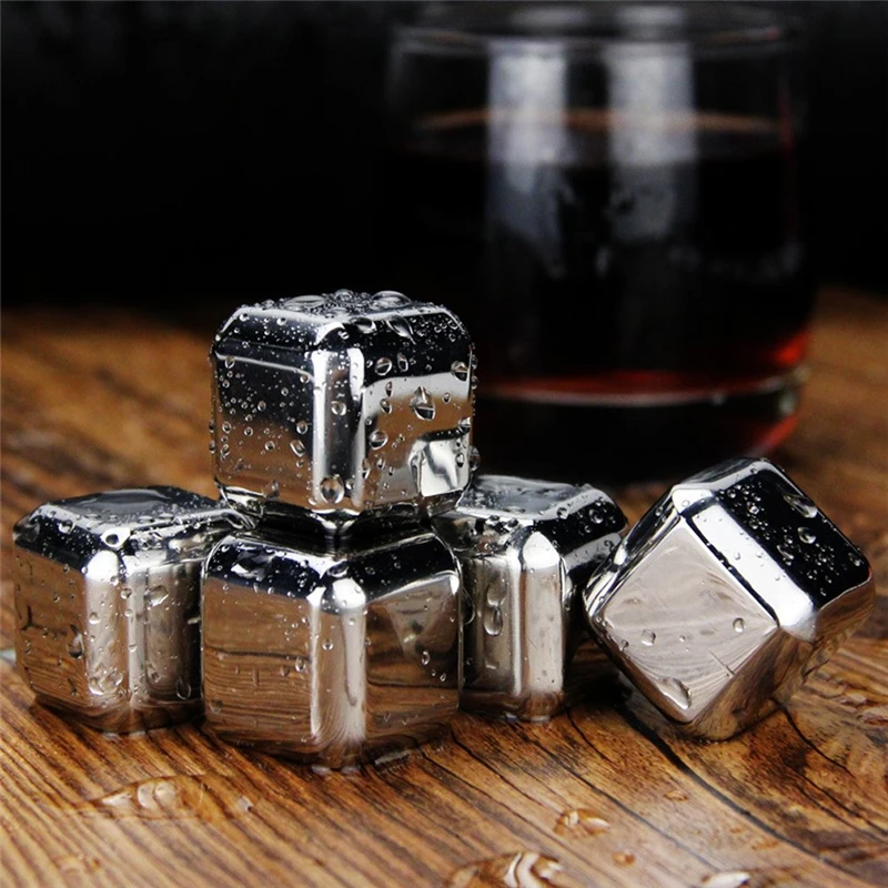 Stainless Steel Whisky Ice Cubes, Reusable Chilling Stones with Tongs for Whiskey Wine, Vodka, Liqueurs, White Wine,Gift for Men
Stainless Steel Whisky Ice Cubes, Reusable Chilling Stones with Tongs for Whiskey Wine, Vodka, Liqueurs, White Wine,Gift for Men