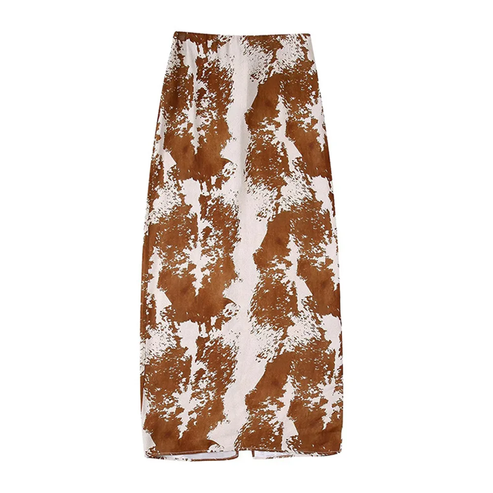 DiYiG Women 2022 New Fashion Chic Print Midi Skirt Retro Slit Back Zipper Satin Texture High Waist Female Skirt Mujer Autumn
DiYiG Women 2022 New Fashion Chic Print Midi Skirt Retro Slit Back Zipper Satin Texture High Waist Female Skirt Mujer Autumn