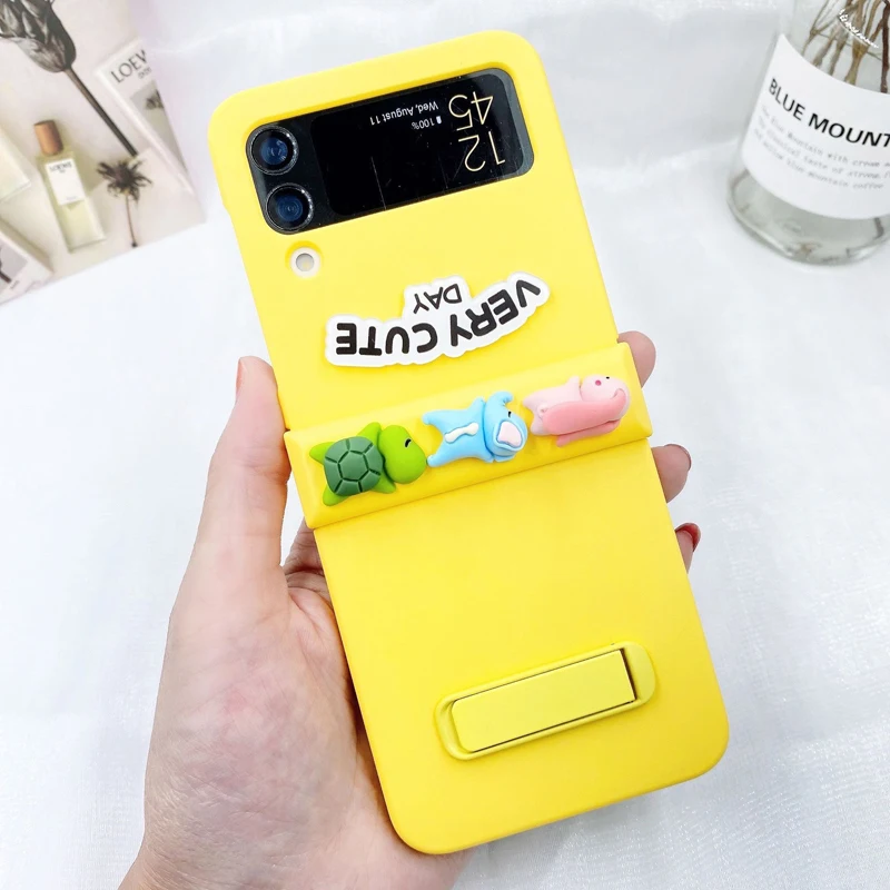 Funda Case for Samsung Galaxy Z Flip4 Z Flip3 Lying Small Animal Yellow Bracket Shockproof Protetcion Mobile Phone Case Cover
Funda Case for Samsung Galaxy Z Flip4 Z Flip3 Lying Small Animal Yellow Bracket Shockproof Protetcion Mobile Phone Case Cover