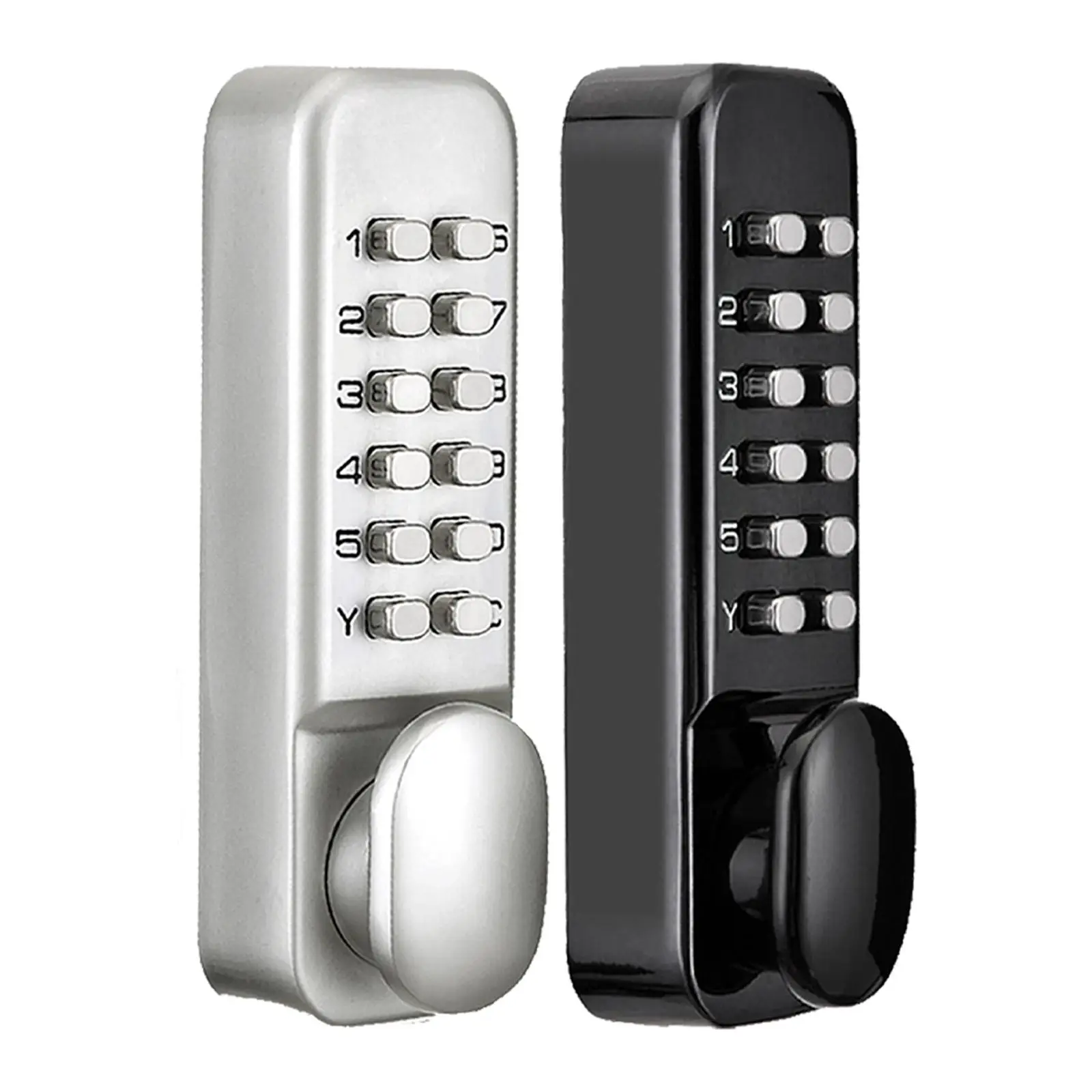 Keyless Mechanical Door Lock Digital Lock Password Push Button Code Combination Lock Knob for Front Entrance Outdoor Home
Keyless Mechanical Door Lock Digital Lock Password Push Button Code Combination Lock Knob for Front Entrance Outdoor Home