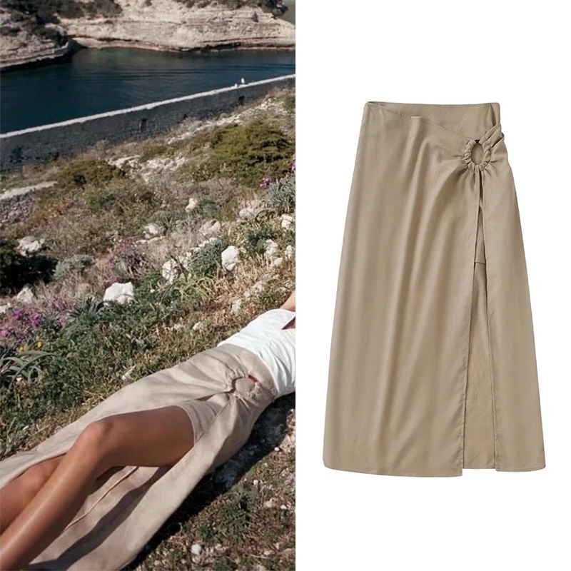 2022 Fashion Spring Summer Women Circle Decoration Solid Color Skirt Casual High Waist Slit Female Straigh Long Skirt BB22746
2022 Fashion Spring Summer Women Circle Decoration Solid Color Skirt Casual High Waist Slit Female Straigh Long Skirt BB22746