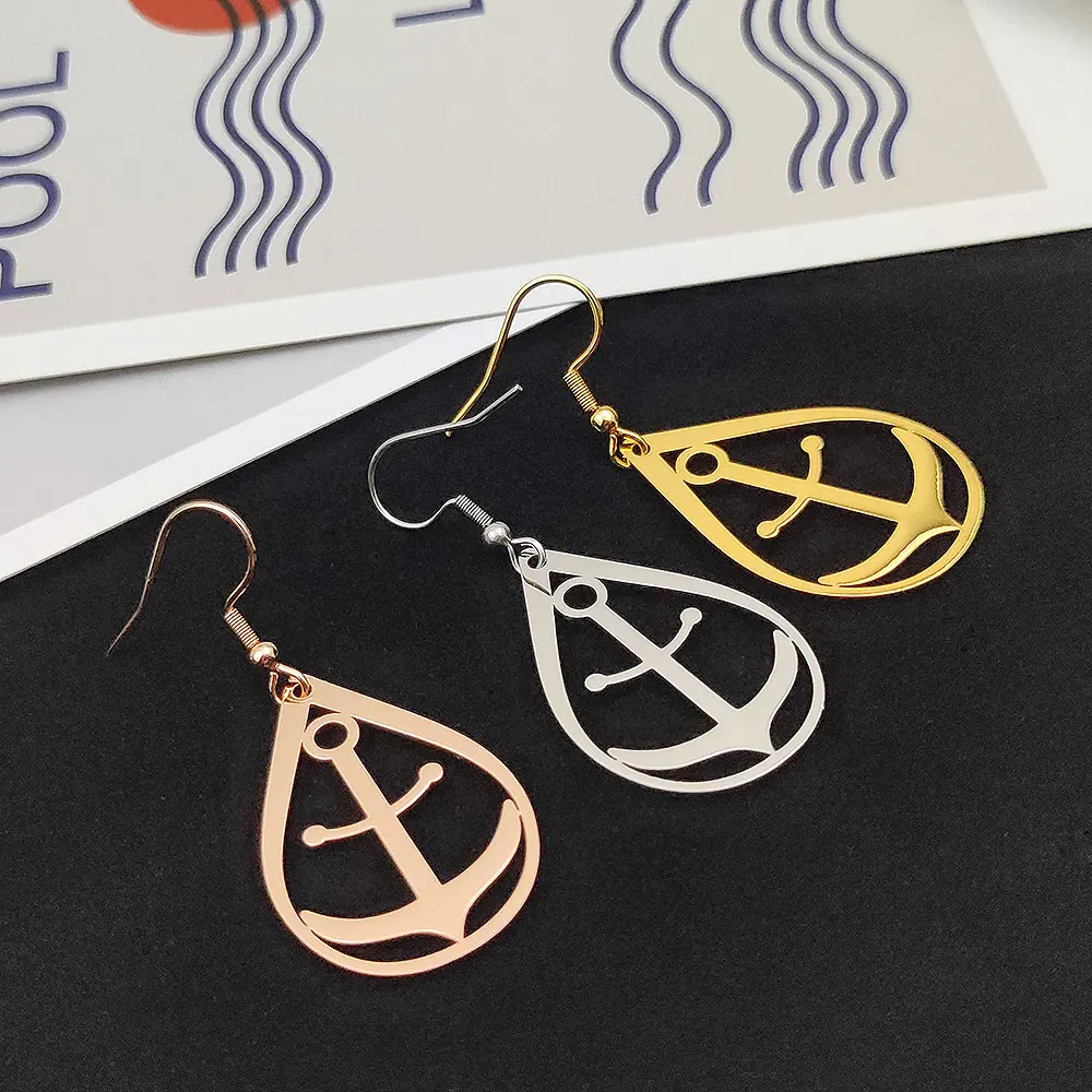 Anchor Hollow Drop Earrings Water Drop Stainless Steel Dangle Earrings For Women Jewelry Accessoires Christmas Gifts 2023 New
Anchor Hollow Drop Earrings Water Drop Stainless Steel Dangle Earrings For Women Jewelry Accessoires Christmas Gifts 2023 New