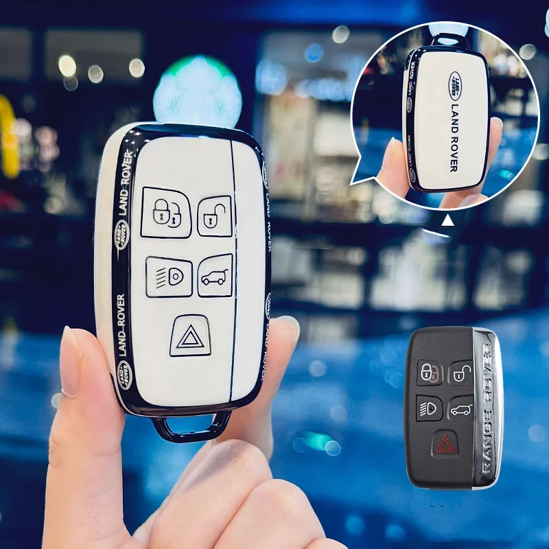 Модный чехол для автомобильного ключа из ТПУ, защитный чехол для Land Rover Range Rover Evoque Discovery Sport Velar, брелок для ключей, автоаксессуары
Модный чехол для автомобильного ключа из ТПУ, защитный чехол для Land Rover Range Rover Evoque Discovery Sport Velar, брелок для ключей, автоаксессуары
