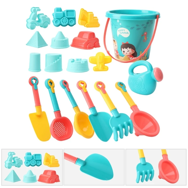 1Set Todder Beach Toy Sand Gadgets for Kids Sand Shovel Bucket Watering Pot Colorful Sand Molds Baby Birthday Gifts
1Set Todder Beach Toy Sand Gadgets for Kids Sand Shovel Bucket Watering Pot Colorful Sand Molds Baby Birthday Gifts