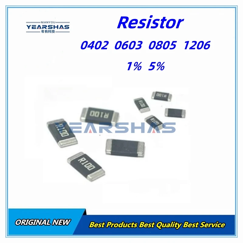 

5000Pcs 0805 5% SMD 1/8W 0R ~ 10M Chip Resistor 0 10R 100R 220R 330R 470R 1K 4.7K 10K 47K 100K 10 100 330 470 Ohm Original New