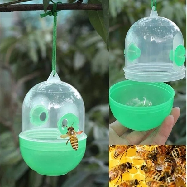 Outdoor Reusable Wasp Hanging Fly Trap Catcher Beekeeping Catcher Cage Equipment Tools for Wasps Bees Hornet Pest Control Garden
Outdoor Reusable Wasp Hanging Fly Trap Catcher Beekeeping Catcher Cage Equipment Tools for Wasps Bees Hornet Pest Control Garden