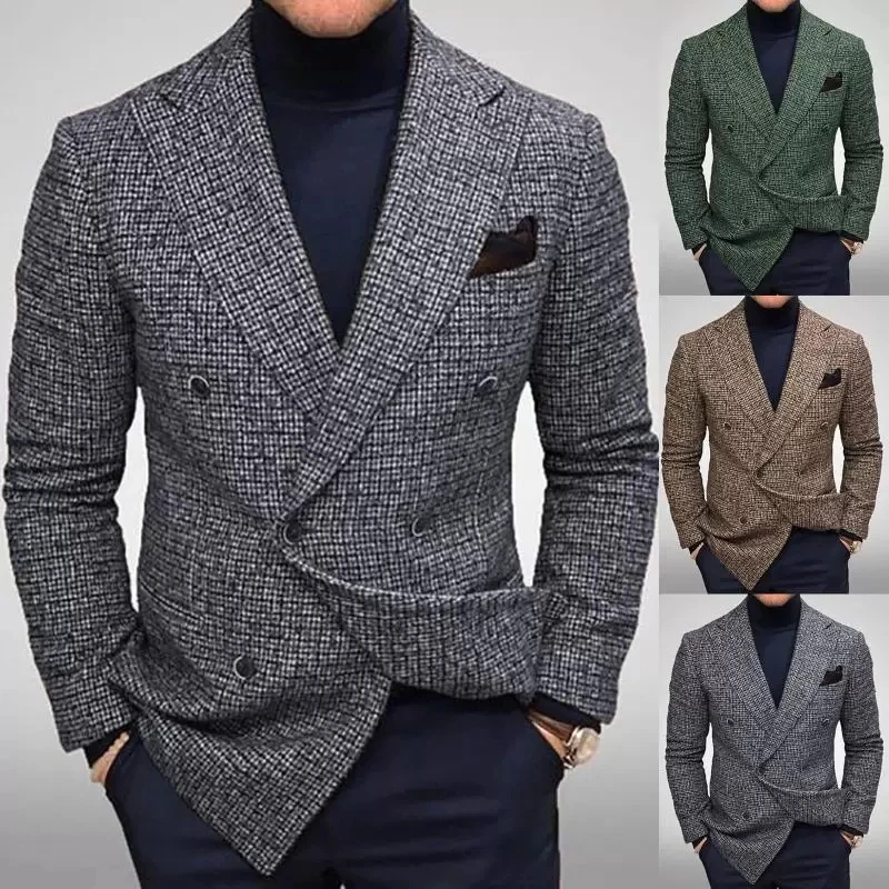 Men's Suits & Blazers Men Blazer Slim Fit Plaid Casual Single-breasted Suit Jacket Mens Formal Jackets Long Sleeve Fall
Men's Suits & Blazers Men Blazer Slim Fit Plaid Casual Single-breasted Suit Jacket Mens Formal Jackets Long Sleeve Fall
