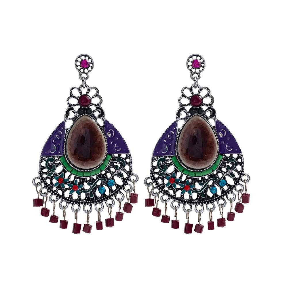 New Bohemia Purple Blue Enameling Beads Pendant Long Earrings for Women BIg Vintage Earring Brincos Gifts Jewelry Dropshipping
New Bohemia Purple Blue Enameling Beads Pendant Long Earrings for Women BIg Vintage Earring Brincos Gifts Jewelry Dropshipping