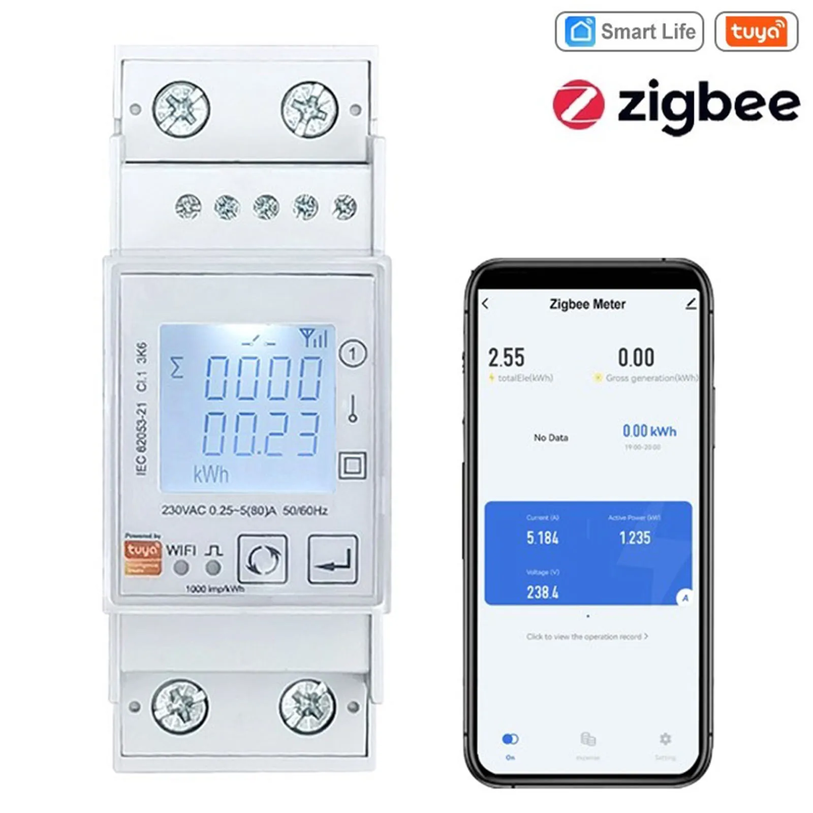 1pcs New Energy Meter Bidirectional Photovoltaic Remote Control Zigbee 3.0 100*36*65mm 100V 2.4GHZ App Monitoring
1pcs New Energy Meter Bidirectional Photovoltaic Remote Control Zigbee 3.0 100*36*65mm 100V 2.4GHZ App Monitoring