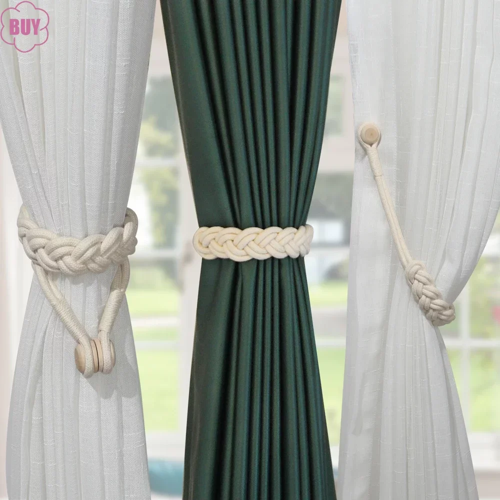 1pc Handwork Woven Cotton Magnet Curtain Tieback Buckle Curtain Holder Drapery Home Decoration Creative Decorative Room
1pc Handwork Woven Cotton Magnet Curtain Tieback Buckle Curtain Holder Drapery Home Decoration Creative Decorative Room