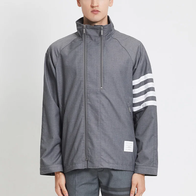 TB THOM Windproof Coats for Men Premium Quality Unisex Basketball Fashion Double Zipper Loose Bomber Jacket
TB THOM Windproof Coats for Men Premium Quality Unisex Basketball Fashion Double Zipper Loose Bomber Jacket