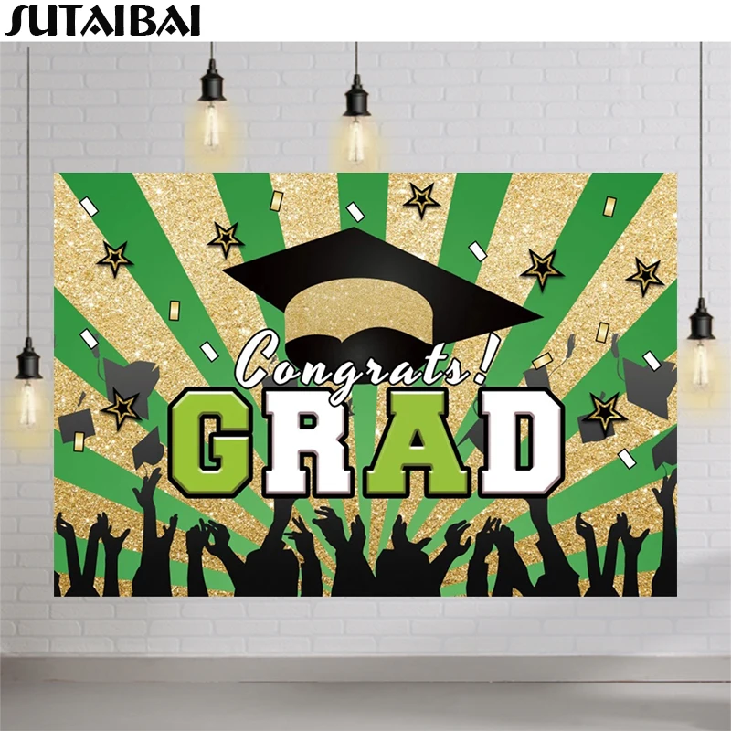 Congrats Grad Gold Green Photocall Backdrop Class of 2022 Congratulations Graduation Students Portrait Photography Background
Congrats Grad Gold Green Photocall Backdrop Class of 2022 Congratulations Graduation Students Portrait Photography Background
