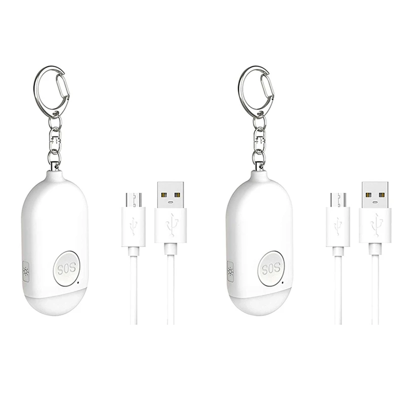 2X Personal Alarm Clock Rechargeable LED Light Emergency Defense SOS Warning Anti-Theft Whistle Security Alarm
2X Personal Alarm Clock Rechargeable LED Light Emergency Defense SOS Warning Anti-Theft Whistle Security Alarm