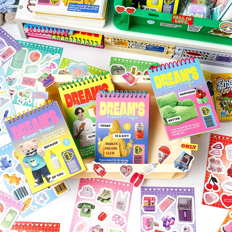 30 Sheets Cute Korean Style Stickers Material Stickers Scrapbooking Journaling DIY Planner Notebook Decorative Stickers Book
30 Sheets Cute Korean Style Stickers Material Stickers Scrapbooking Journaling DIY Planner Notebook Decorative Stickers Book