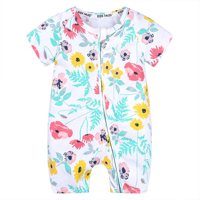 Summer Toddler Girl Clothes Flower Print Onesie Baby Romper Fashion Cotton Zipper Short Sleeve Newborn Boys Rompers 3-24 Months
Summer Toddler Girl Clothes Flower Print Onesie Baby Romper Fashion Cotton Zipper Short Sleeve Newborn Boys Rompers 3-24 Months
